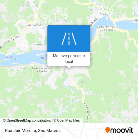 Rua Jair Moreira mapa
