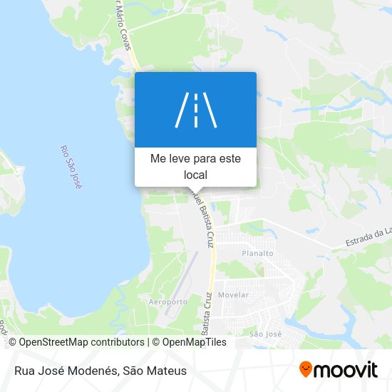 Rua José Modenés mapa