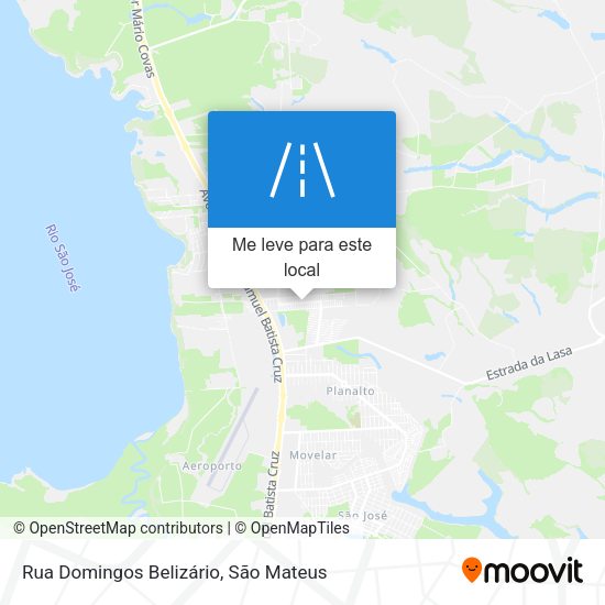 Rua Domingos Belizário mapa