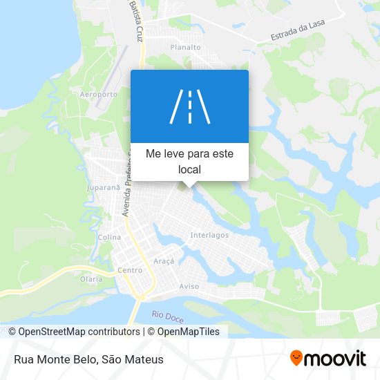Rua Monte Belo mapa