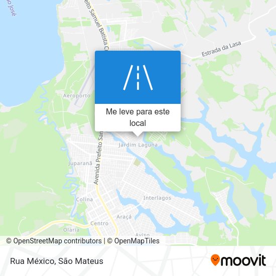 Rua México mapa
