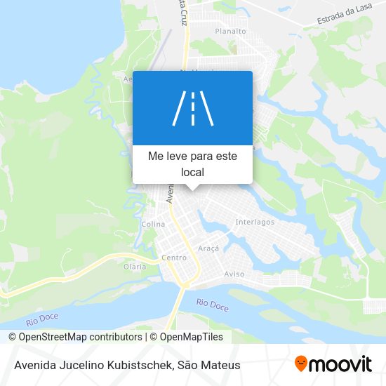 Avenida Jucelino Kubistschek mapa
