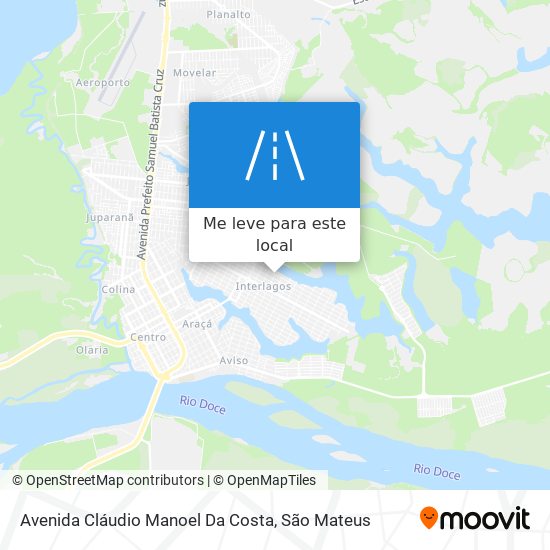 Avenida Cláudio Manoel Da Costa mapa