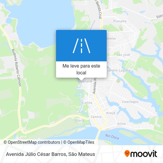Avenida Júlio César Barros mapa