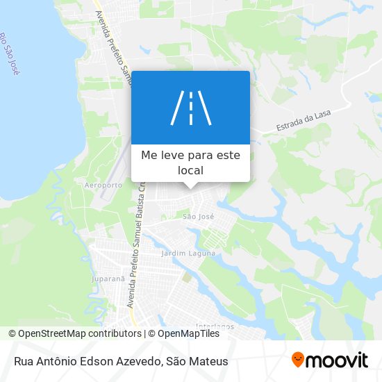 Rua Antônio Edson Azevedo mapa