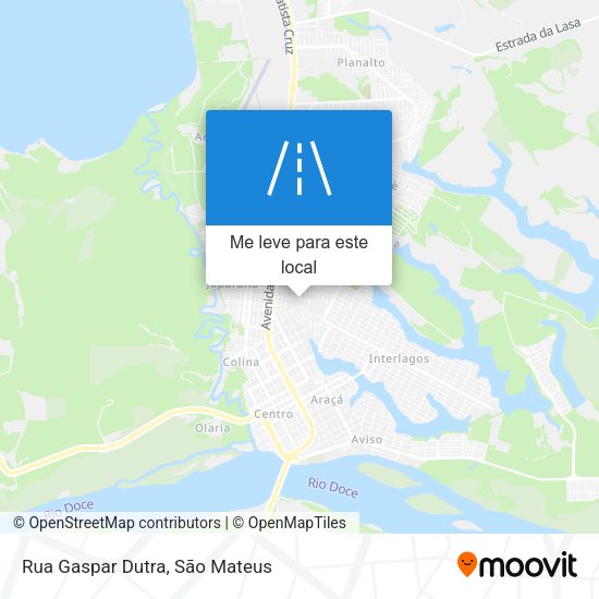 Rua Gaspar Dutra mapa