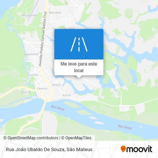 Rua João Ubaldo De Souza mapa