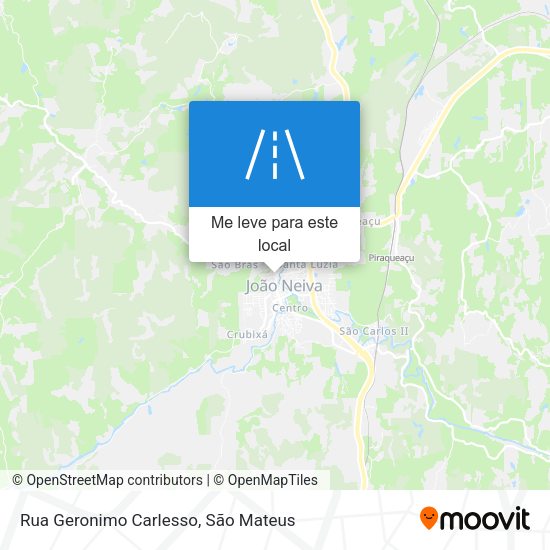 Rua Geronimo Carlesso mapa
