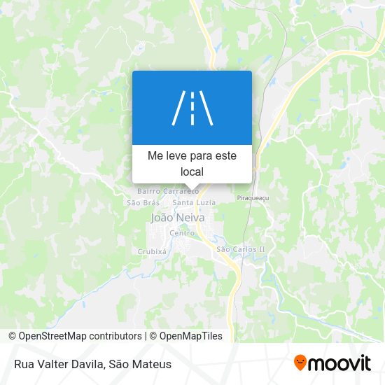 Rua Valter Davila mapa