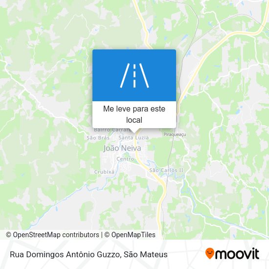 Rua Domingos Antônio Guzzo mapa