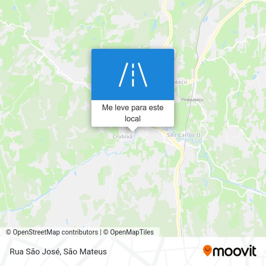 Rua São José mapa