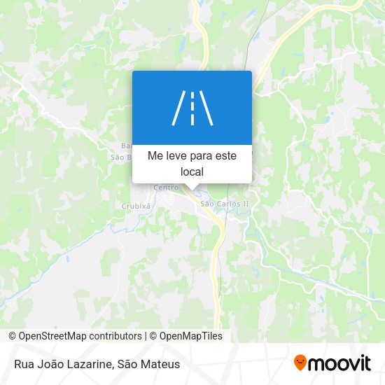 Rua João Lazarine mapa