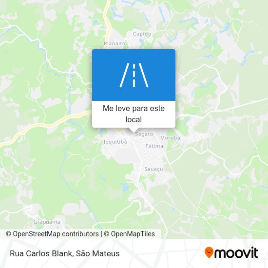 Rua Carlos Blank mapa
