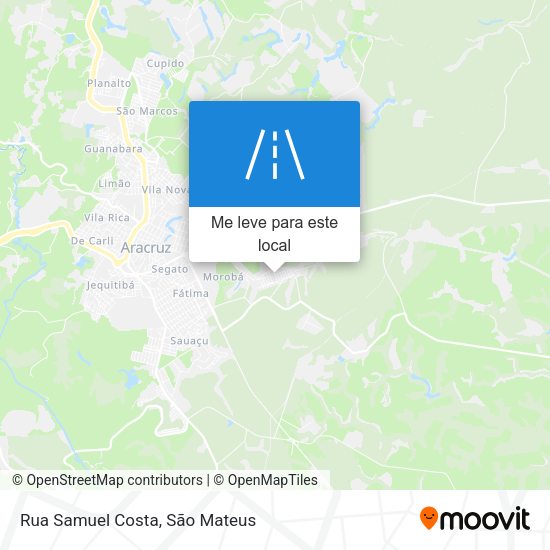 Rua Samuel Costa mapa