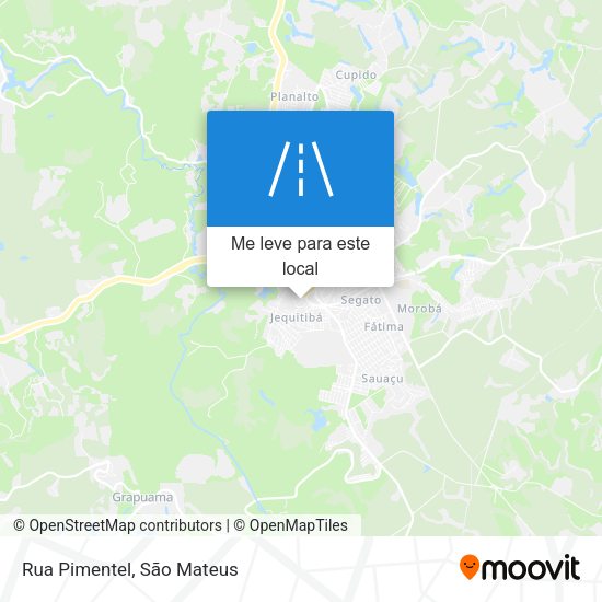 Rua Pimentel mapa