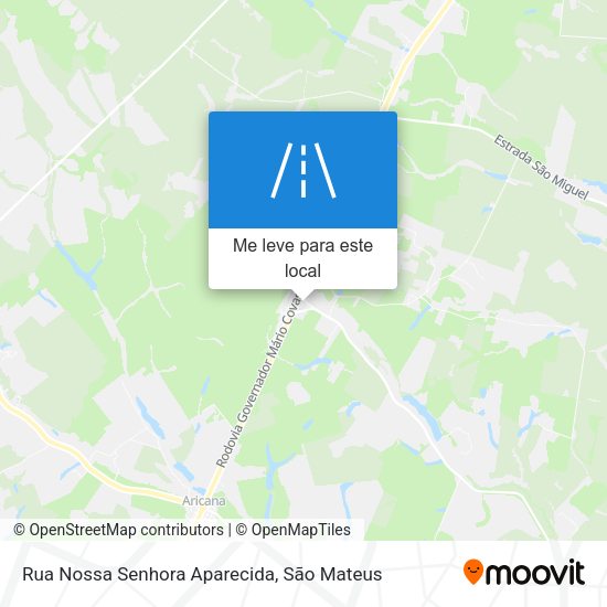 Rua Nossa Senhora Aparecida mapa