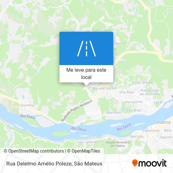 Rua Delelmo Amélio Poleze mapa