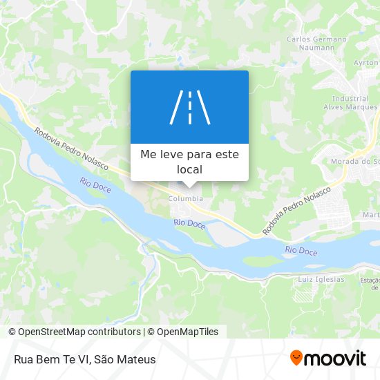 Rua Bem Te VI mapa