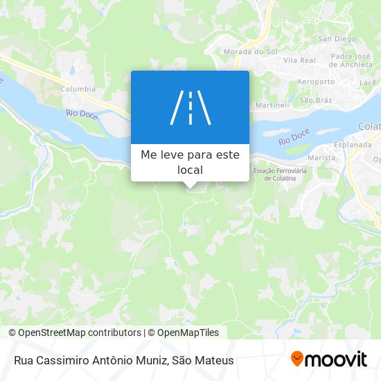 Rua Cassimiro Antônio Muniz mapa