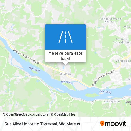 Rua Alice Honorato Torrezani mapa