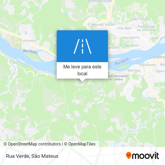 Rua Verde mapa