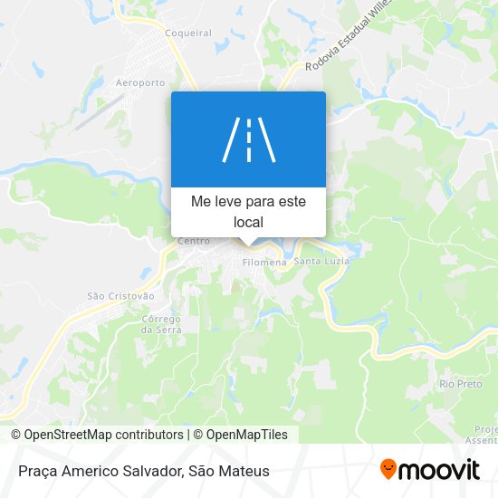 Praça Americo Salvador mapa