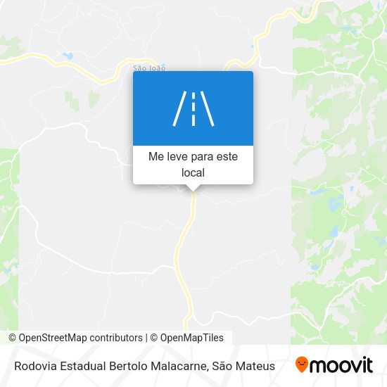 Rodovia Estadual Bertolo Malacarne mapa