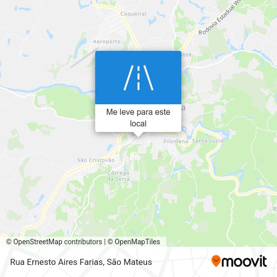Rua Ernesto Aires Farias mapa