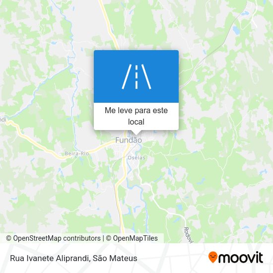 Rua Ivanete Aliprandi mapa