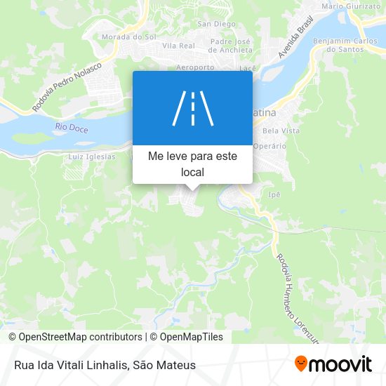 Rua Ida Vitali Linhalis mapa