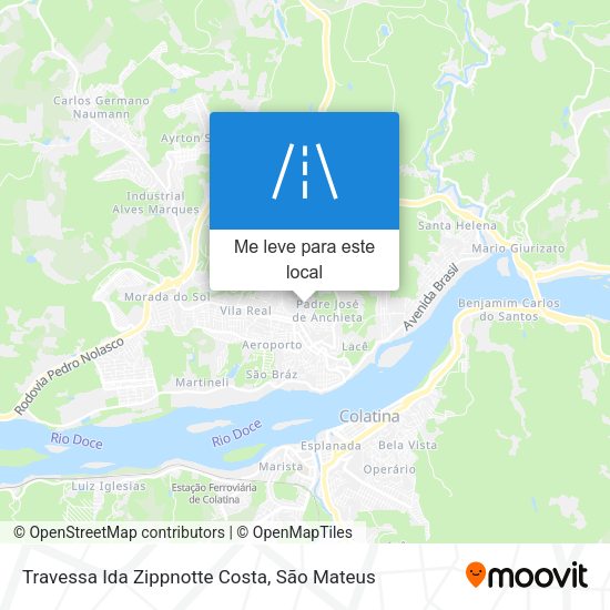 Travessa Ida Zippnotte Costa mapa