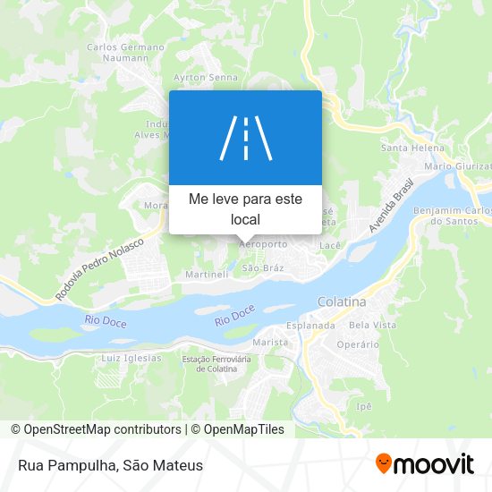 Rua Pampulha mapa