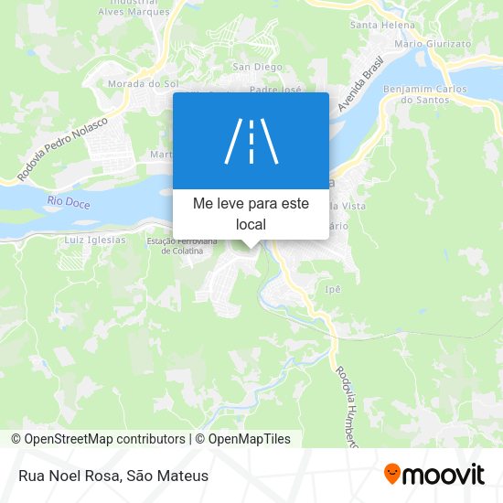 Rua Noel Rosa mapa