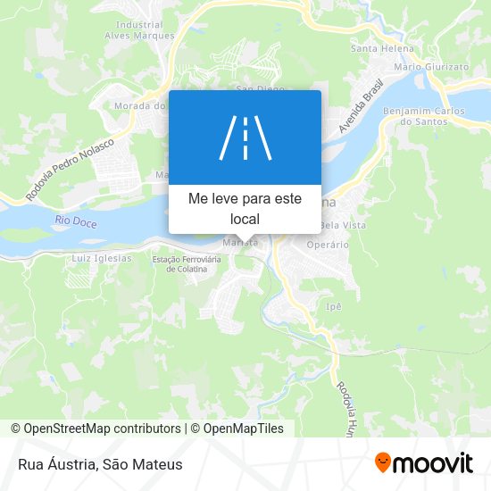 Rua Áustria mapa
