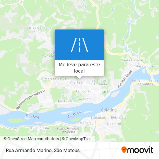 Rua Armando Marino mapa