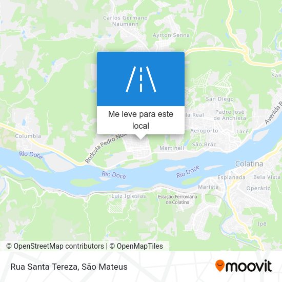 Rua Santa Tereza mapa