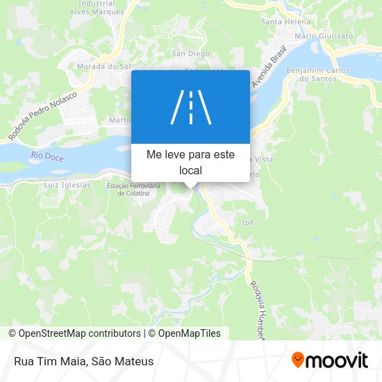 Rua Tim Maia mapa