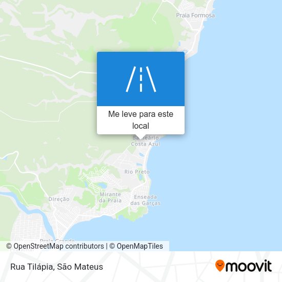 Rua Tilápia mapa