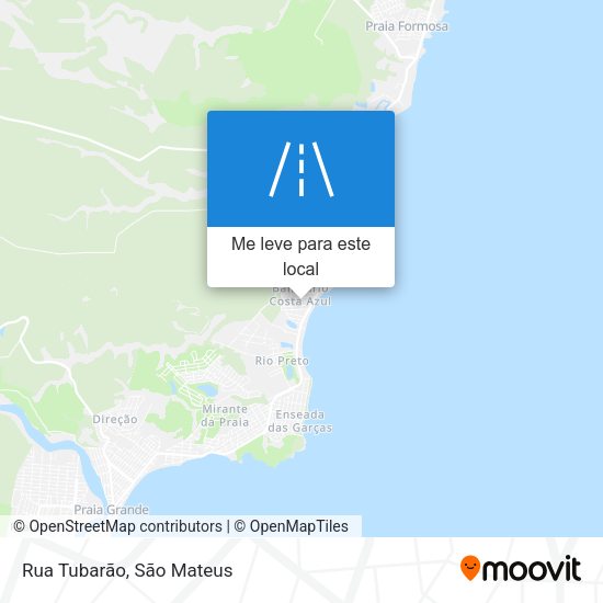 Rua Tubarão mapa