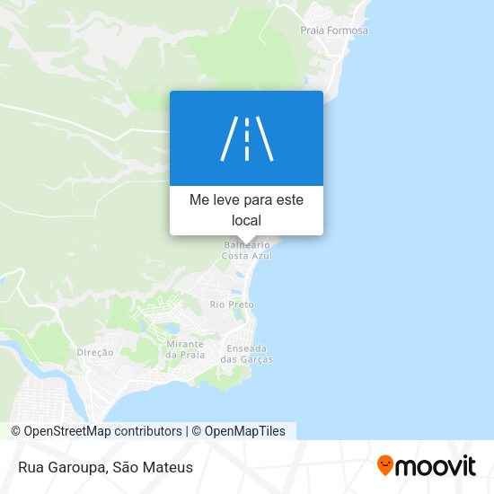 Rua Garoupa mapa