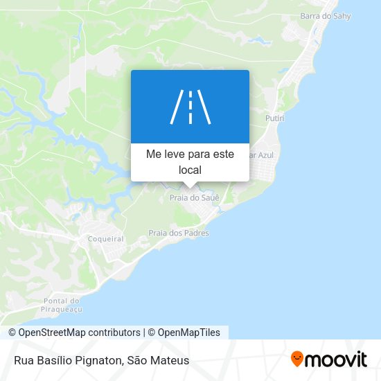 Rua Basílio Pignaton mapa