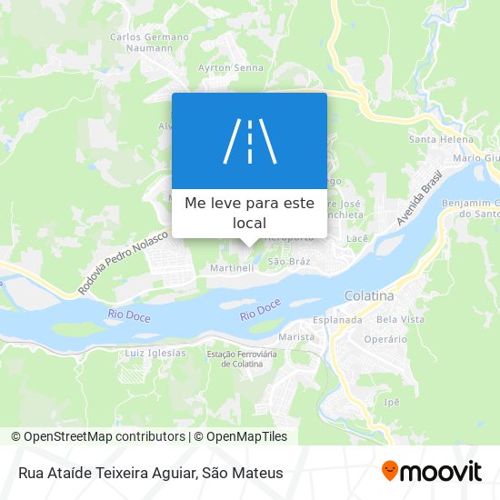 Rua Ataíde Teixeira Aguiar mapa