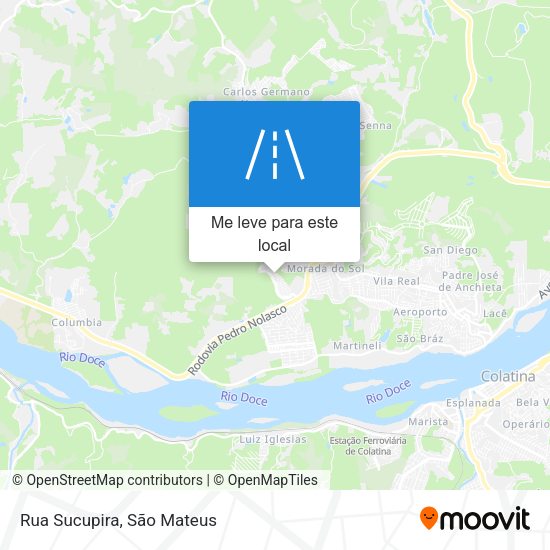 Rua Sucupira mapa