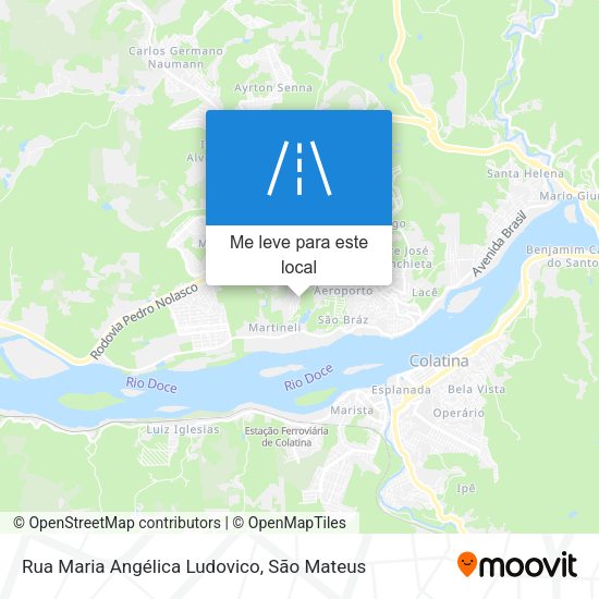 Rua Maria Angélica Ludovico mapa
