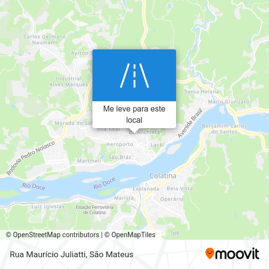 Rua Maurício Juliatti mapa