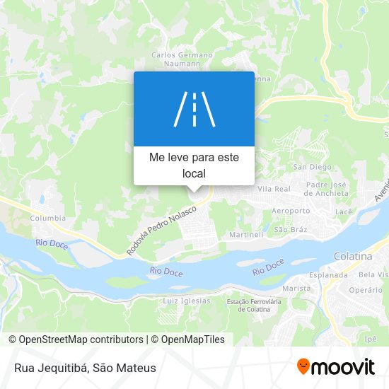Rua Jequitibá mapa