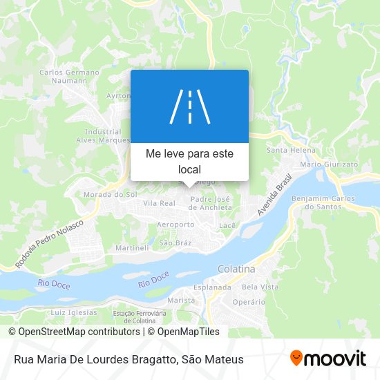 Rua Maria De Lourdes Bragatto mapa