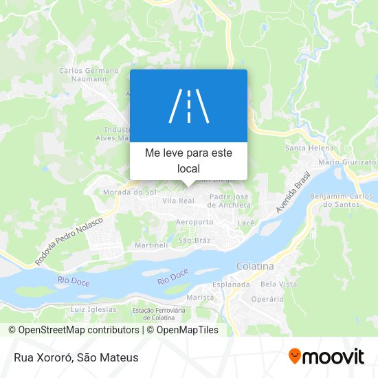 Rua Xororó mapa