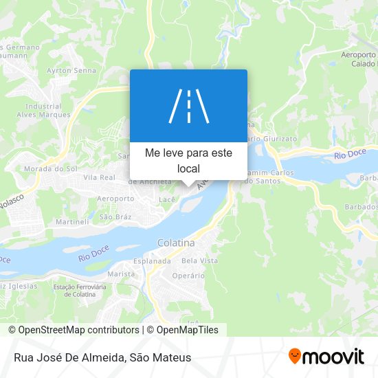 Rua José De Almeida mapa