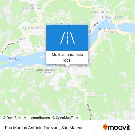 Rua Marcos Antônio Torezani mapa